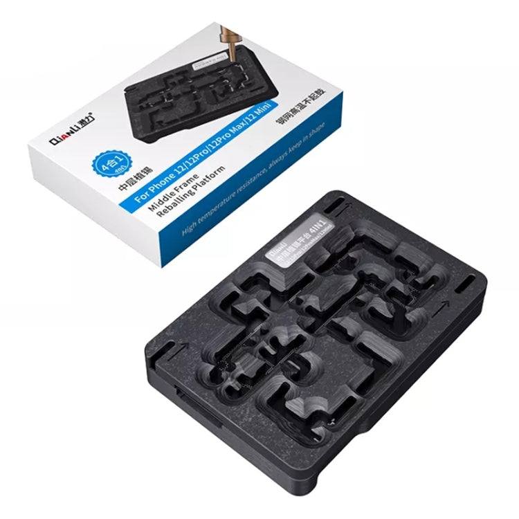 Qianli 4 in 1 Reballing Platform with Midframe for iPhone 12/12 Pro/12 Mini/12 Pro Max, For iPhone 12 / 12 Pro / 12 Mini / 12 Pro Max Qianli 4 in 1 Reballing Platform with Midframe for iPhone 12/12 Pro/12 Mini/12 Pro Max, For iPhone 12 / 12 Pro / 12 Mini / 12 Pro Max